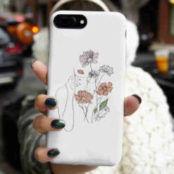 Çiçeklere Bayılırım Baskılı Silikon Telefon Kılıfı