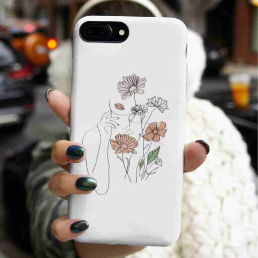 Çiçeklere Bayılırım Baskılı Silikon Telefon Kılıfı