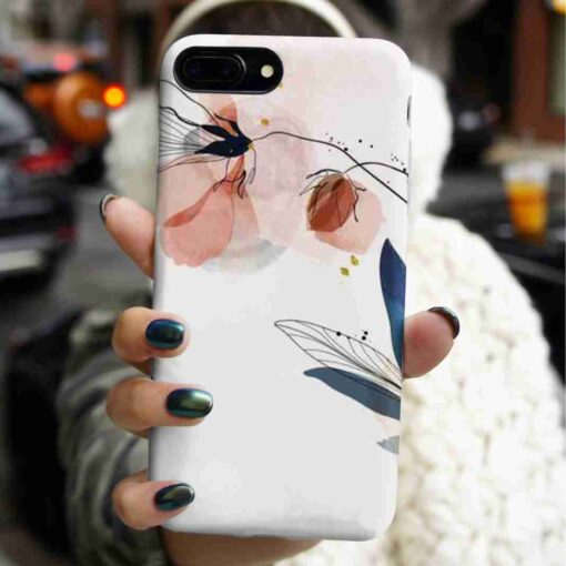 Çiçek Desen Baskılı Silikon Telefon Kılıfı