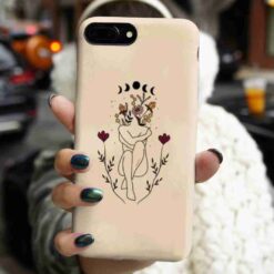 Ruhum Çiçeğe Dönüşür Baskılı Silikon Telefon Kılıfı