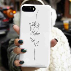 Gül Baskılı Silikon Telefon Kılıfı