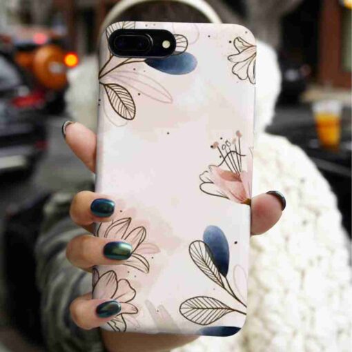 Çiçek Yaprakları Baskılı Silikon Telefon Kılıfı