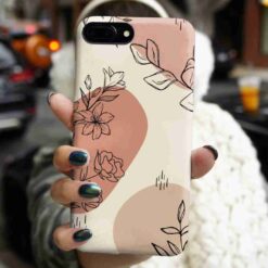 Karışık Çiçekler Baskılı Silikon Telefon Kılıfı