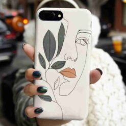 Güzellik Silüeti Baskılı Silikon Telefon Kılıfı