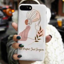 Not Perfect Baskılı Silikon Telefon Kılıfı