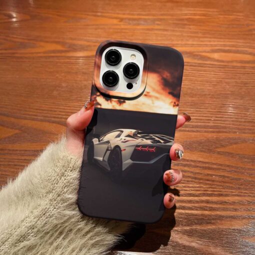 Lamborghini Baskılı Silikon Telefon Kılıfı