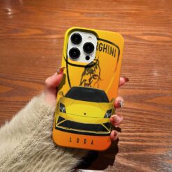Lamborghini Baskılı Silikon Telefon Kılıfı
