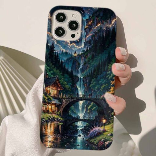 Akarsu Köprüsünde Tasarımlı Silikon Telefon Kılıfı