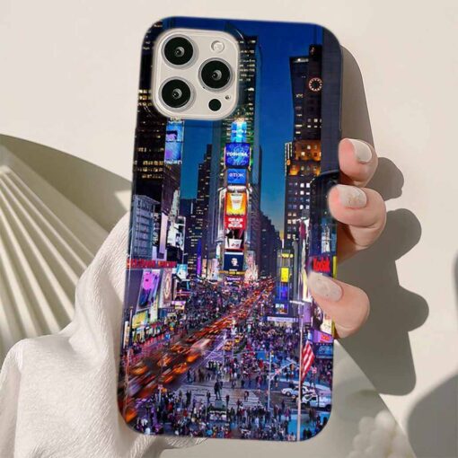 Tokyo Sokakları Tasarımlı Silikon Telefon Kılıfı