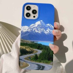 Virajlı Yol Tasarımlı Silikon Telefon Kılıfı