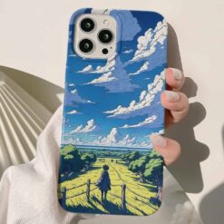 Bulutlu Bir Gün Tasarımlı Silikon Telefon Kılıfı