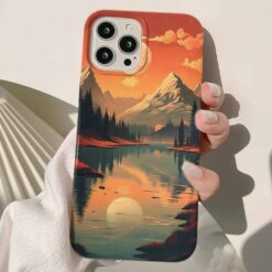 Güneş Yansıması Tasarımlı Silikon Telefon Kılıfı