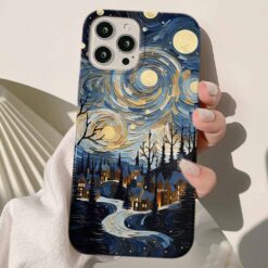 Orman Koyu Tasarımlı Silikon Telefon Kılıfı
