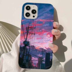 Elektirik Direkleri Tasarımlı Silikon Telefon Kılıfı