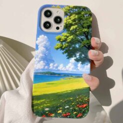 Doğa Manzarası Tasarımlı Silikon Telefon Kılıfı