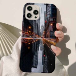 Şehir Yansıması Tasarımlı Silikon Telefon Kılıfı