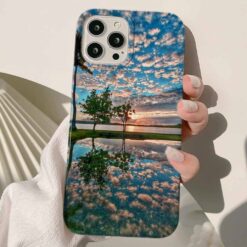Ağaç Yansıması Tasarımlı Silikon Telefon Kılıfı