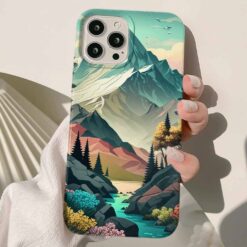 Minik Akarsu Tasarımlı Silikon Telefon Kılıfı