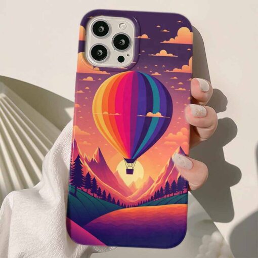 Renkli Balon Tasarımlı Silikon Telefon Kılıfı