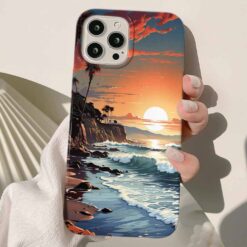 Dalğalı Deniz Tasarımlı Silikon Telefon Kılıfı