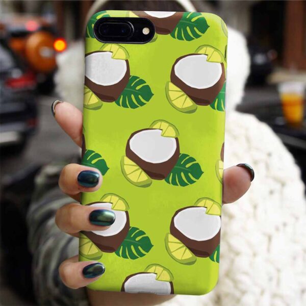 Lime Ve Coco Nut Tasarımlı Silikon Telefon Kılıfı