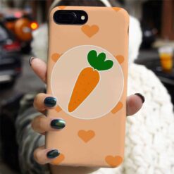 Kalpli Havuç Tasarımlı Silikon Telefon Kılıfı