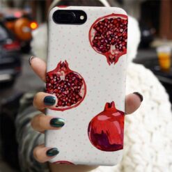Kesik Nar Deseni Tasarımlı Silikon Telefon Kılıfı
