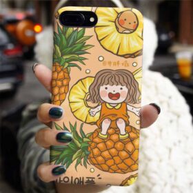 Sevimli Ananas Tasarımlı Silikon Telefon Kılıfı