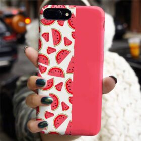 Yarım Karpuz Deseni Tasarımlı Silikon Telefon Kılıfı