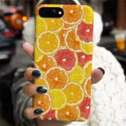 Dilim Turunçgiller Tasarımlı Silikon Telefon Kılıfı