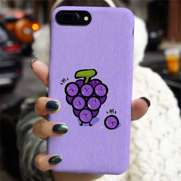 Hi Grape Tasarımlı Silikon Telefon Kılıfı