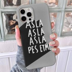 Asla Asla Pes Etme Tasarımlı Silikon Telefon Kılıfı