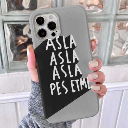 Asla Asla Pes Etme Tasarımlı Silikon Telefon Kılıfı