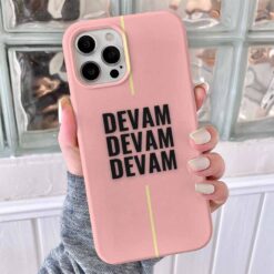 Devam Devam Tasarımlı Silikon Telefon Kılıfı