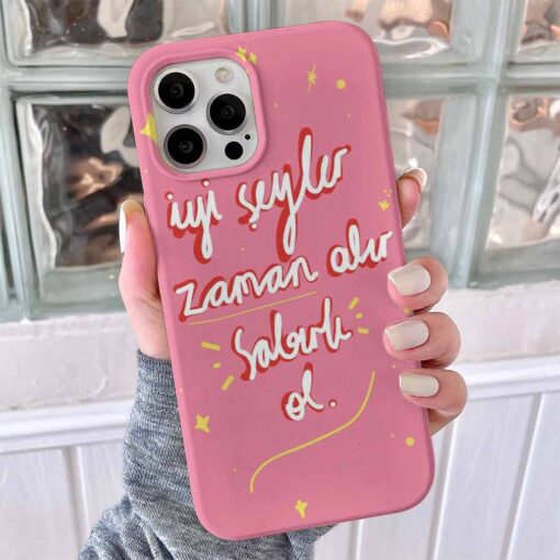 İyi Seyirler Zaman Alır Sabırlı Ol Tasarımlı Silikon Telefon Kılıfı
