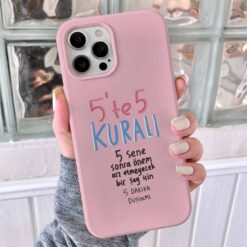 Beş Dakika Düşünme Tasarımlı Silikon Telefon Kılıfı