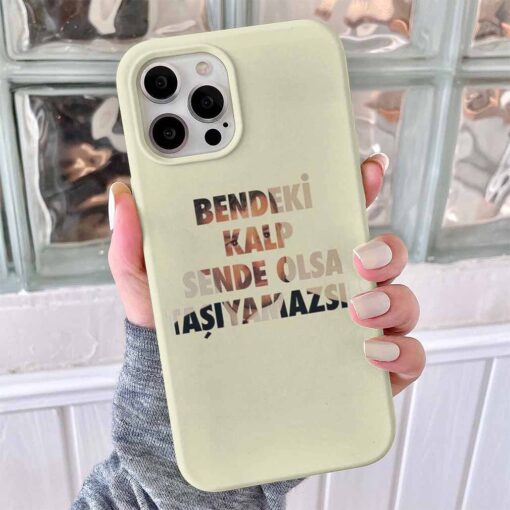 Bendeki Kalp Sende Olsa Tasarımlı Silikon Telefon Kılıfı