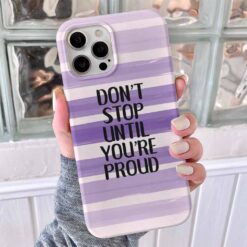 Dont Stop Until Tasarımlı Silikon Telefon Kılıfı