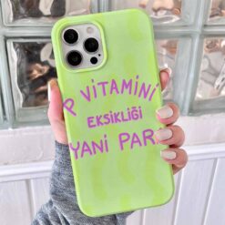 P Vitamini Tasarımlı Silikon Telefon Kılıfı