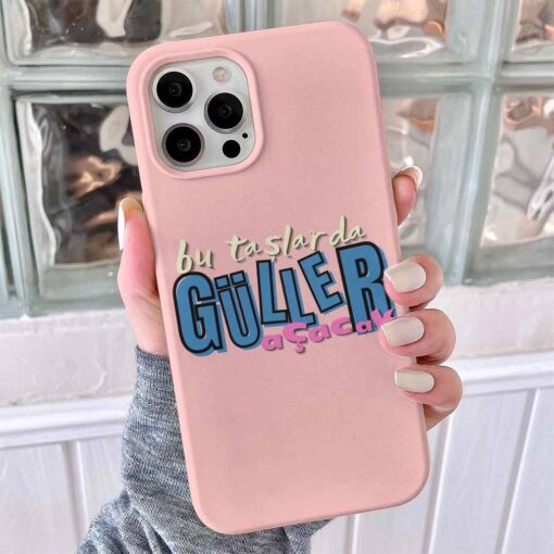 Güller Açaçak Tasarımlı Silikon Telefon Kılıfı