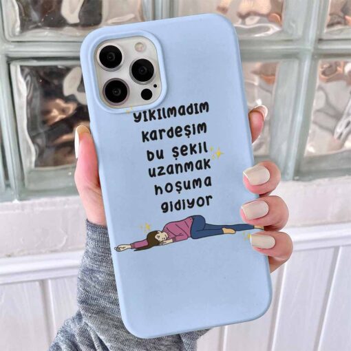 Yıkılmadım Kardeşim Tasarımlı Silikon Telefon Kılıfı