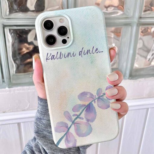 Kalbini Dinle Tasarımlı Silikon Telefon Kılıfı