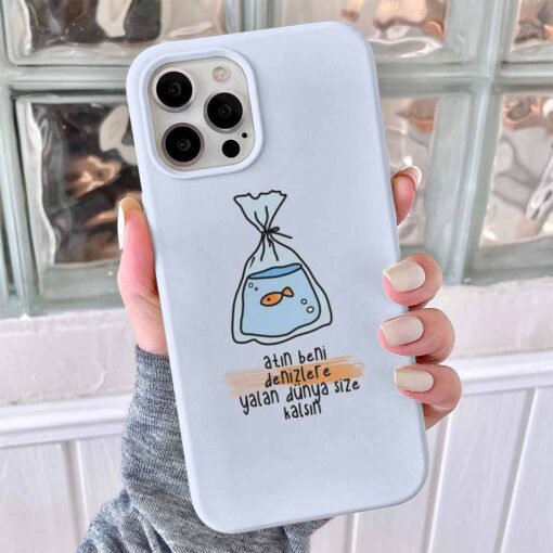 Atın Beni Denizlere Tasarımlı Silikon Telefon Kılıfı