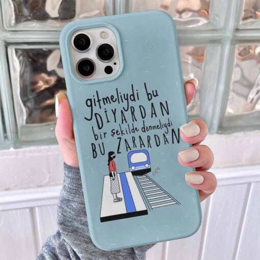 Gitmeliydi Bu Diyardan Tasarımlı Silikon Telefon Kılıfı