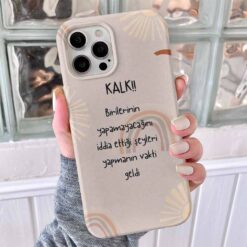 Kalk Tasarımlı Silikon Telefon Kılıfı