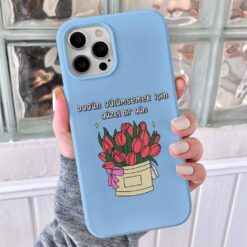 Gülümsemek İçin Güzel Bir Gün Tasarımlı Silikon Telefon Kılıfı
