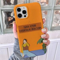 Dünya Kendimi Kandırmalar Birincisiyim Tasarımlı Silikon Telefon Kılıfı