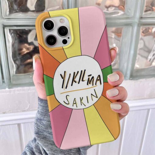Yıkılma Sakın Tasarımlı Silikon Telefon Kılıfı