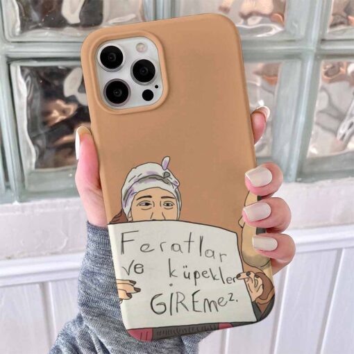 Feratlar Giremez Tasarımlı Silikon Telefon Kılıfı