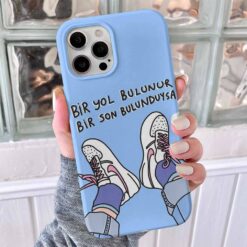 Bir Yol Bulunur Tasarımlı Silikon Telefon Kılıfı